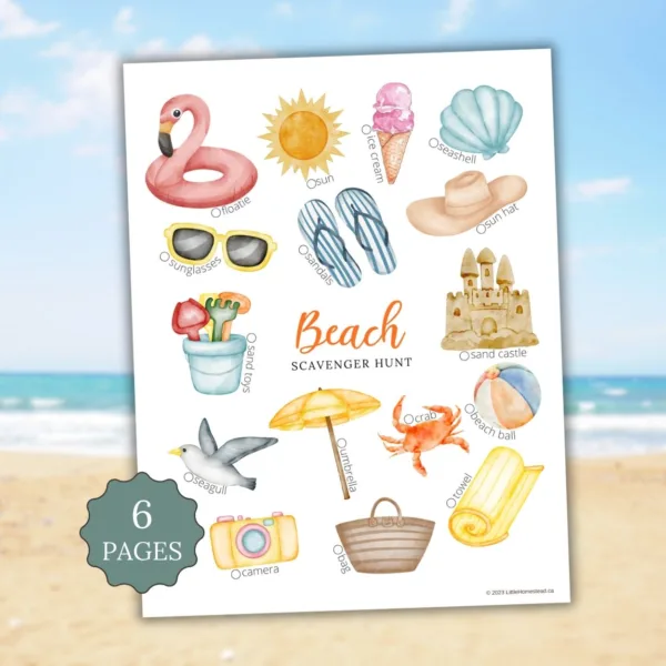 Beach Scavenger Hunt