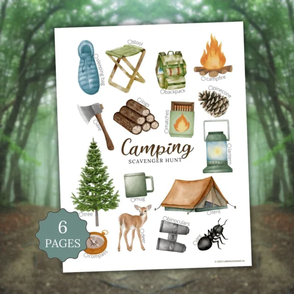 Camping Scavenger Hunt