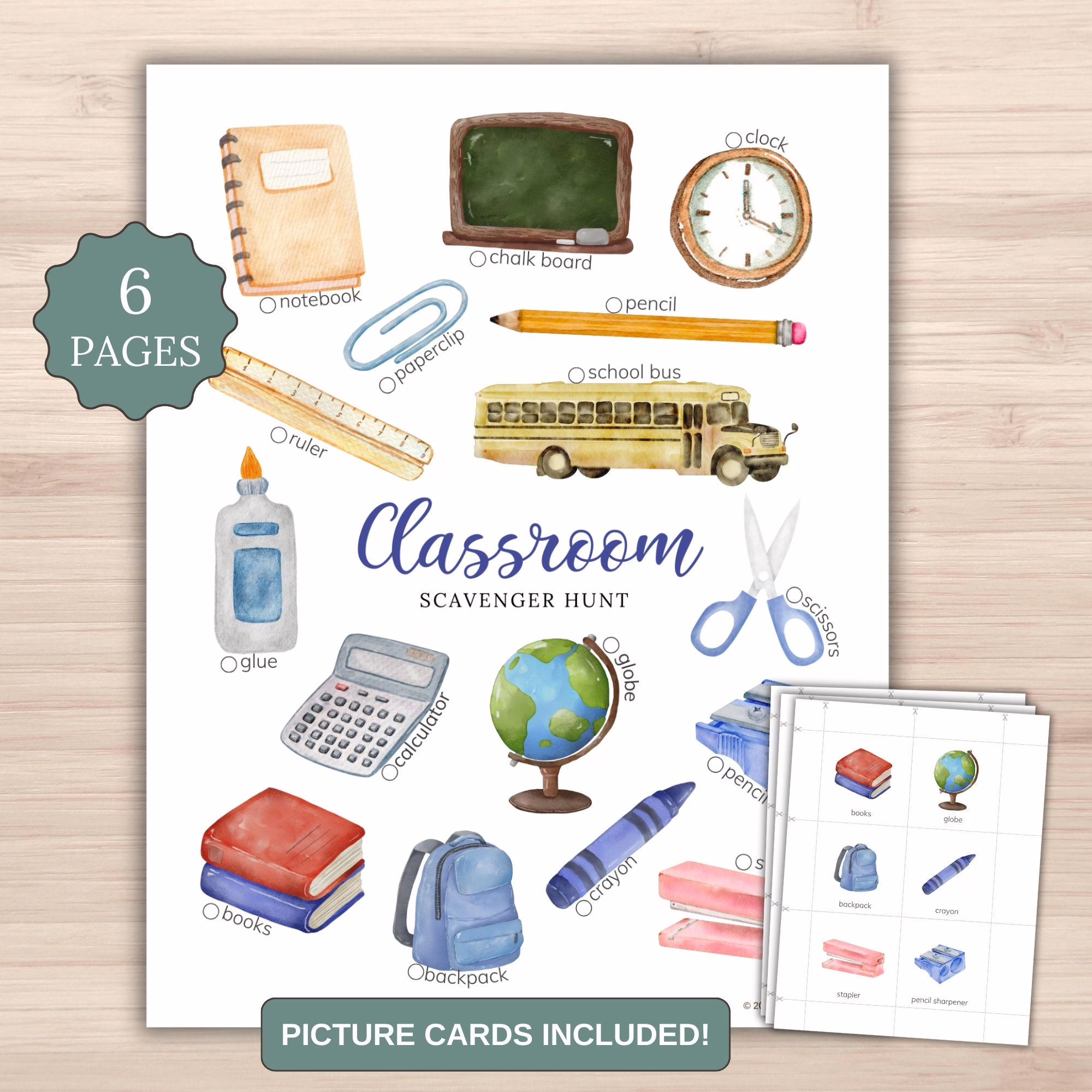 Classroom Scavenger Hunt