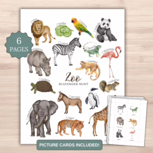 Zoo Scavenger Hunt